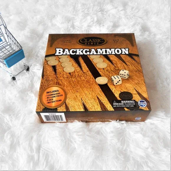 Classic Games Backgammon Board Game - Picture 3 of 6